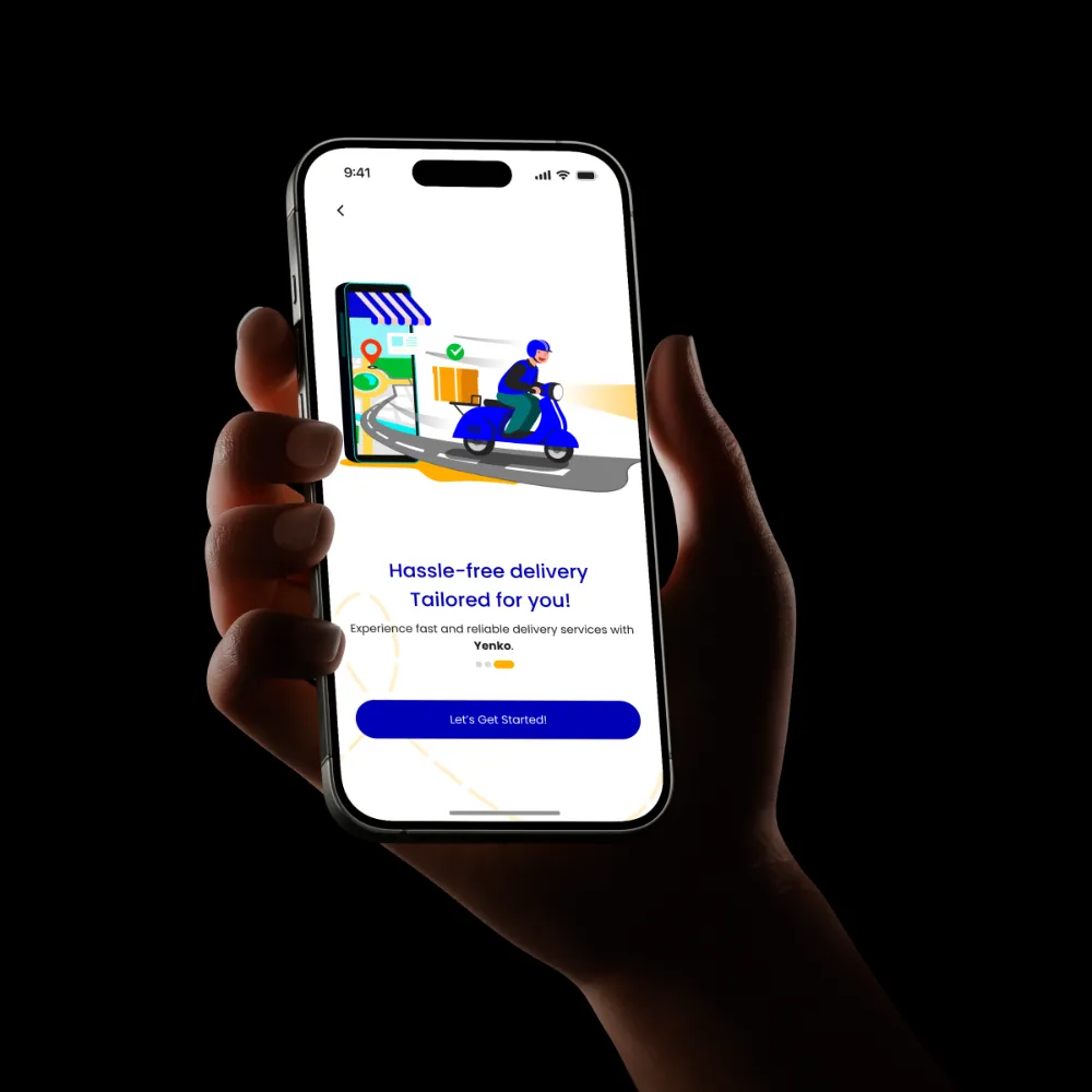 Yenko Mobile App — Send, track and pay for deliveries across West Africa